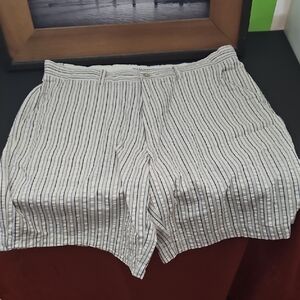 Madison Blue and White Striped Shorts